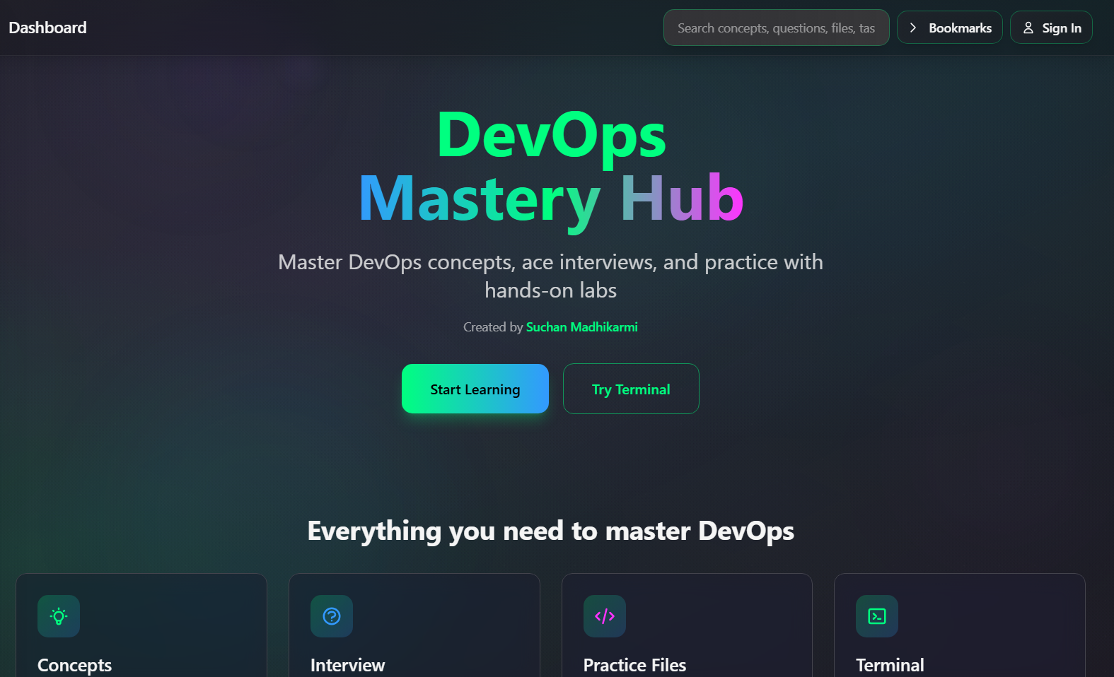 DevOps Hub Learning Platform
